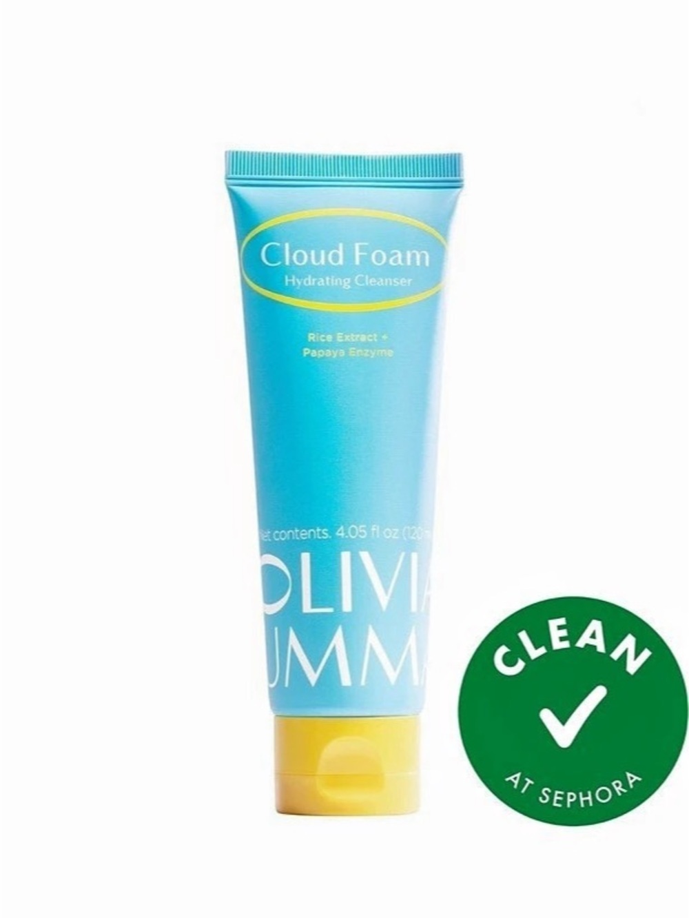 Olivia Umma Cloud Foam Hydrating Cleanser Blue NWT